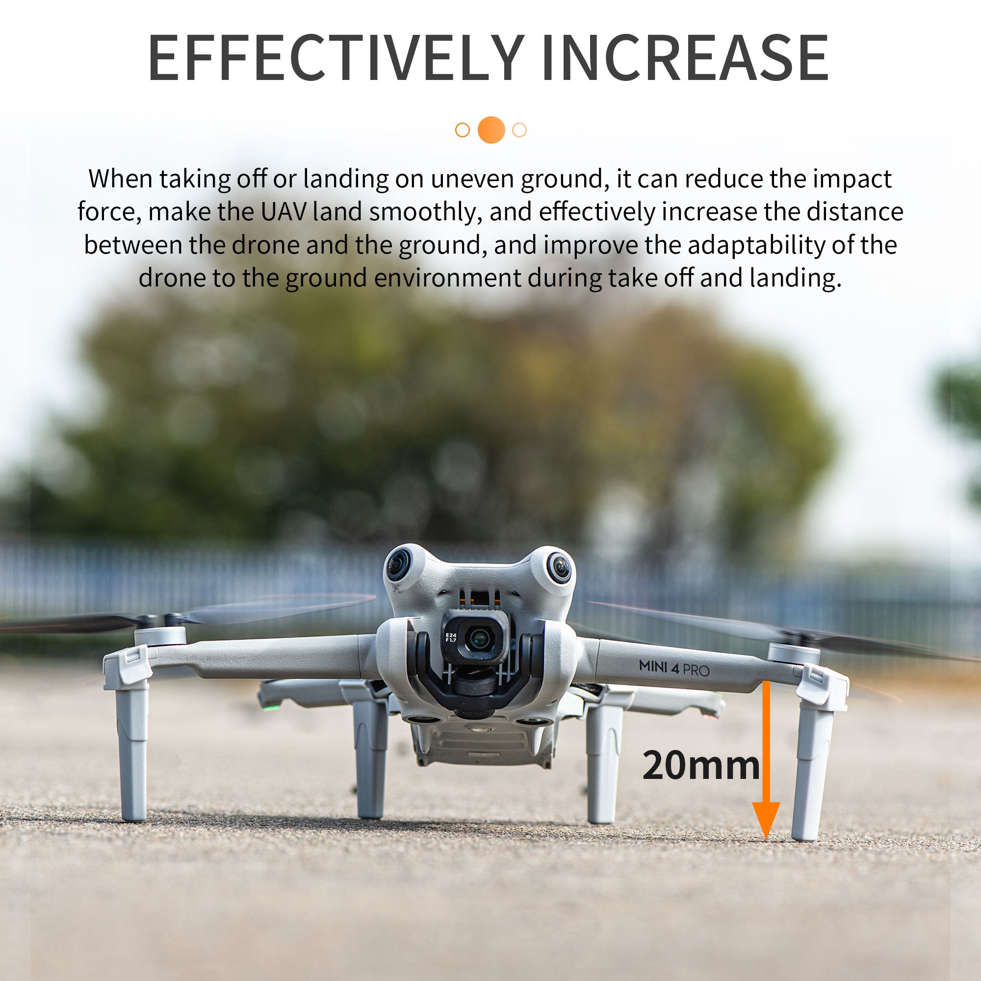STARTRC 1134476 For DJI Mini 4 Pro Split Type Heighten Landing Gear Drone Anti-drop Landing Stand Set STARTRC 1134476 For DJI Mini 4 Pro Split Type Heighten Landing Gear Drone Anti-drop Landing Stand Set